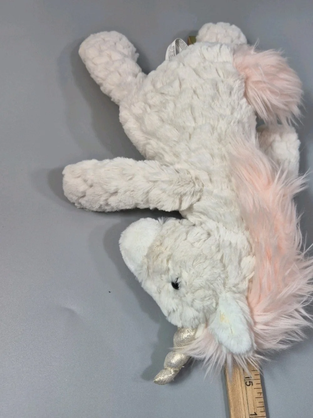 Mary Meyer Unicorn Plush Lovey Pink Cream  12